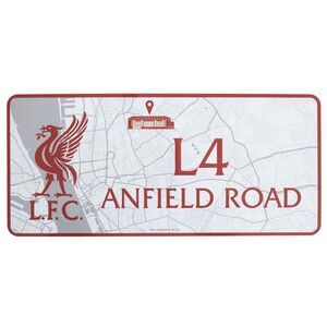 Liverpool FC Route To Anfield Road Crest Plaque / Red/White
